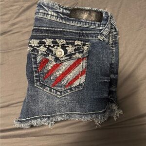Wild Flower Jean Shorts